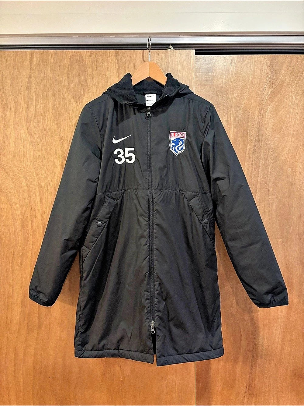 Nike Ol Reign #35 Long Parka Black Small